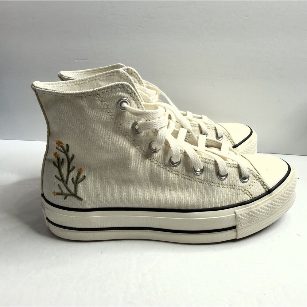 Converse All Star Flowers Chuck Hi Lift Platform Sneakers W/9